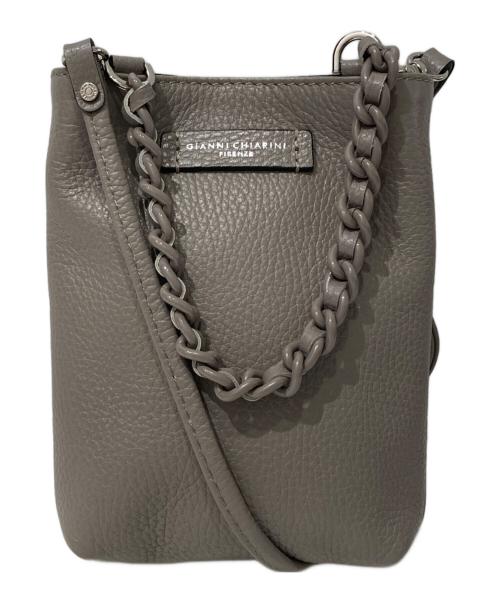 GIANNI CHIARINI（ジャンニ キアリーニ）GIANNI CHIARINI (ジャンニ キアリーニ) CAMILLAミニショルダーバッグ グレーの古着・服飾アイテム