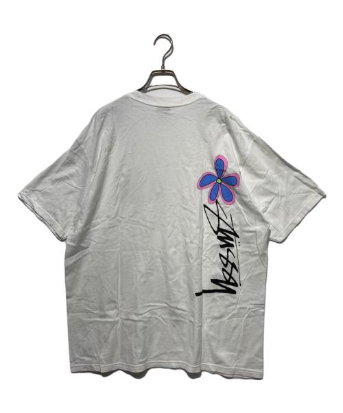 stussy（ステューシー）stussy (ステューシー) プリントTシャツ ホワイト サイズ:XLの古着・服飾アイテム