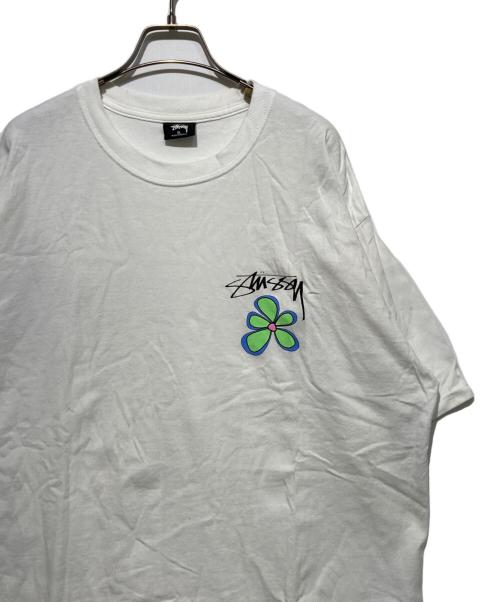 stussy（ステューシー）stussy (ステューシー) プリントTシャツ ホワイト サイズ:XLの古着・服飾アイテム