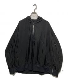 N.HOOLYWOOD（エヌ ハリウッド）の古着「HALF ZIP HOODIE BLOUSON」｜ブラック
