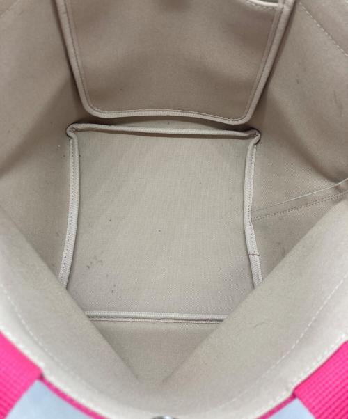 Herve Chapelier（エルベシャプリエ）Herve Chapelier (エルベシャプリエ) 707GPリュクス舟形トートバッグ マスティック×フューシャの古着・服飾アイテム