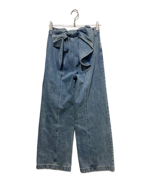 Resexxy（リゼクシー）RESEXXY (リゼクシー) バックリボンデニムパンツ インディゴ サイズ:Sの古着・服飾アイテム