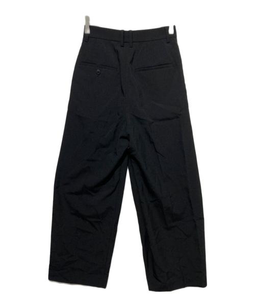 BEAUTY&YOUTH（ビューティーアンドユース）BEAUTY&YOUTH (ビューティーアンドユース) ポプリン 2タック ラップパンツ ―ウォッシャブル― ブラック サイズ:XSの古着・服飾アイテム