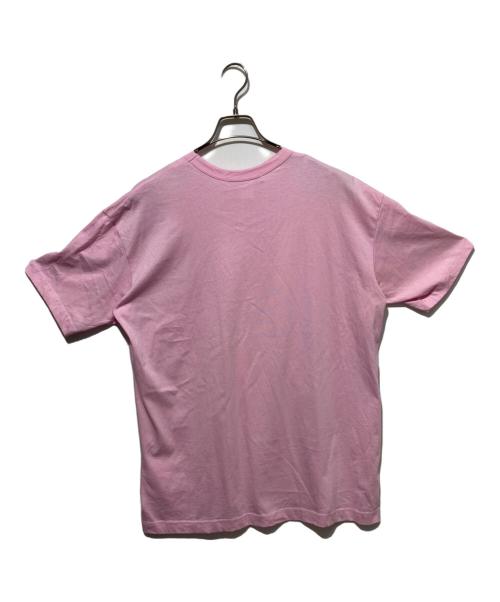 COMME des GARCONS SHIRT（コムデギャルソンシャツ）COMME des GARCONS SHIRT (コムデギャルソンシャツ) Cotton Jersey Plain CDG SHIRT Black Logo at Front S S TEE/ロゴTシャツ ピンク サイズ:Sの古着・服飾アイテム