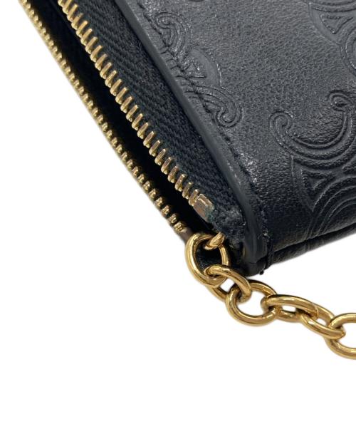 CELINE（セリーヌ）CELINE (セリーヌ) トリオンフコインケース ブラックの古着・服飾アイテム