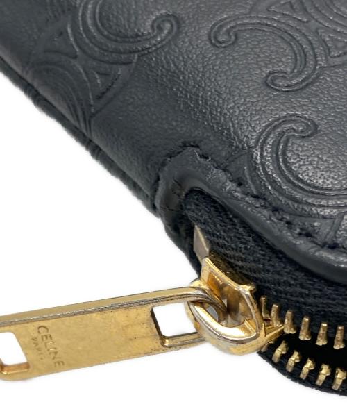 CELINE（セリーヌ）CELINE (セリーヌ) トリオンフコインケース ブラックの古着・服飾アイテム