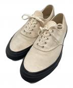 BUTCHER PRODUCTSブッチャープロダクツ）の古着「デッキスニーカー」｜ホワイト×ブラック