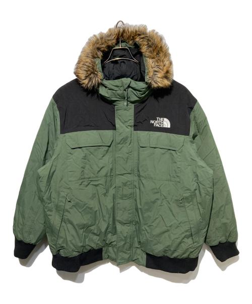 THE NORTH FACE（ザ ノース フェイス）THE NORTH FACE (ザ ノース フェイス) MCMURDO BOMBERダウンジャケット グリーン×ブラック サイズ:XXXLの古着・服飾アイテム
