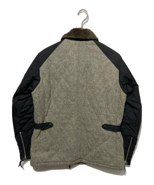 Max Fritz（マックスフリッツ(9)）max fritz (マックスフリッツ(9)) コンビネーションキルトジャケット グレー サイズ:LLの古着・服飾アイテム