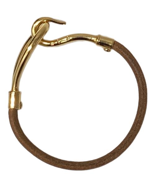 HERMES（エルメス）HERMES (エルメス) ジャンボブレスレット ブラウン×ゴールドの古着・服飾アイテム