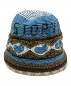 Story mfg.ストーリーエムエフジー）の古着「Brew バケットハット」｜カーキ×ブルー