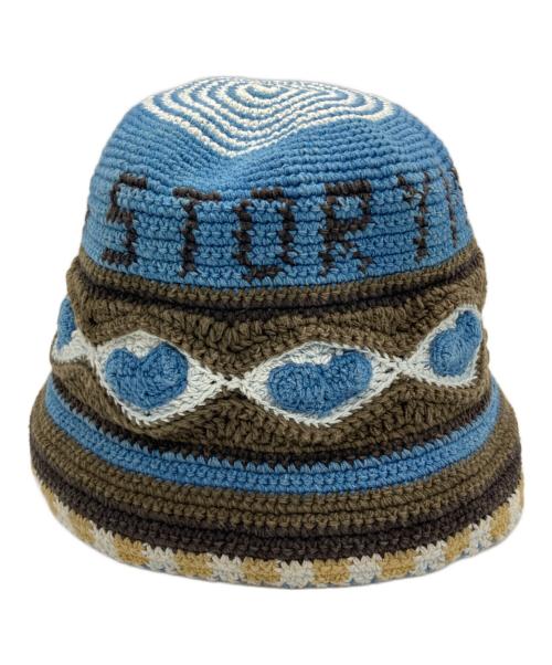 Story mfg.（ストーリーエムエフジー）story mfg. (ストーリーエムエフジー) Brew バケットハット カーキ×ブルー サイズ:OSの古着・服飾アイテム