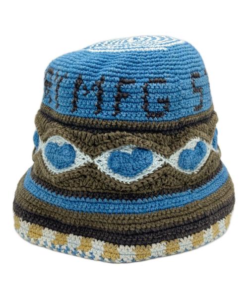 Story mfg.（ストーリーエムエフジー）story mfg. (ストーリーエムエフジー) Brew バケットハット カーキ×ブルー サイズ:OSの古着・服飾アイテム