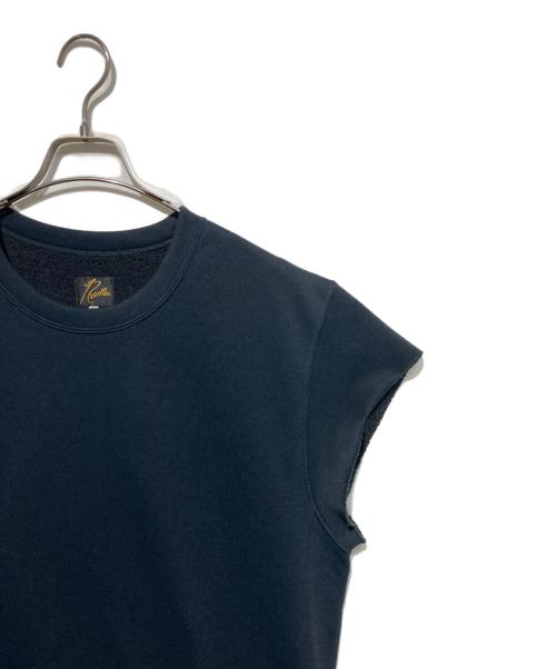 Needles（ニードルズ）Needles (ニードルズ) CUT OFF SLEEVE SWEAT ネイビー サイズ:Lの古着・服飾アイテム
