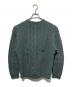 unfil (アンフィル) french merino cable-knit zip up cardigan グリーン サイズ:4：9000円
