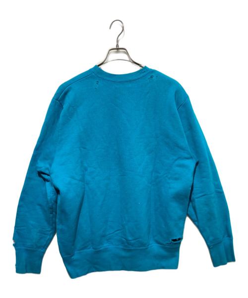 KOLOR（カラー）KOLOR (カラー) ダメージ加工スウェット ブルー サイズ:1の古着・服飾アイテム