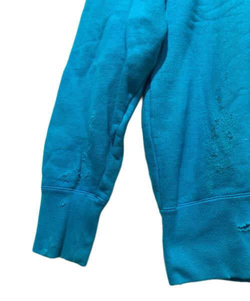KOLOR（カラー）KOLOR (カラー) ダメージ加工スウェット ブルー サイズ:1の古着・服飾アイテム