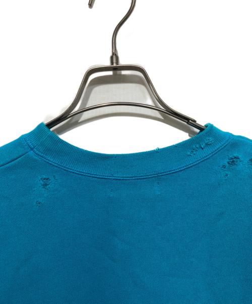 KOLOR（カラー）KOLOR (カラー) ダメージ加工スウェット ブルー サイズ:1の古着・服飾アイテム