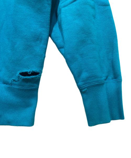 KOLOR（カラー）KOLOR (カラー) ダメージ加工スウェット ブルー サイズ:1の古着・服飾アイテム
