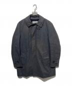 KOLORカラー）の古着「チェックステンカラーコート」｜グレー