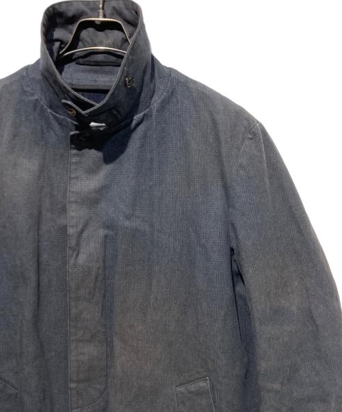 KOLOR（カラー）KOLOR (カラー) チェックステンカラーコート グレー サイズ:2の古着・服飾アイテム