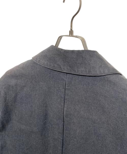 KOLOR（カラー）KOLOR (カラー) チェックステンカラーコート グレー サイズ:2の古着・服飾アイテム