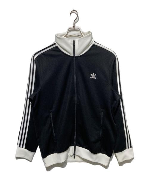 adidas（アディダス）adidas (アディダス) アディカラー クラシック トラックトップ ブラック×ホワイト サイズ:2XLの古着・服飾アイテム