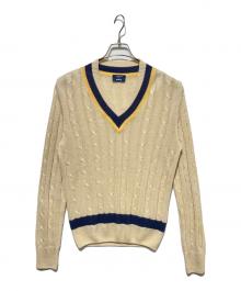 MORGANO×BEAMS F（モルガーノ×ビームスエフ）の古着「チルデンニット」｜ベージュ