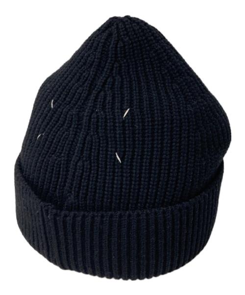 Maison Margiela（メゾンマルジェラ）Maison Margiela (メゾンマルジェラ) 4ステッチ リブニットキャップ ブラックの古着・服飾アイテム