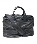 PORTERポーター）の古着「TIME BLACK 2WAY BRIEFCASE」｜ブラック