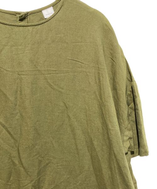 KAGURE（カグレ）kagure (カグレ) リネンレーヨンワイドワンピース グリーン サイズ:1の古着・服飾アイテム