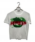 GUCCIグッチ）の古着「インターロッキングG タイダイロゴ Tシャツ」｜ホワイト
