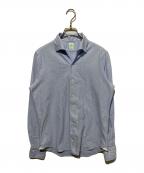 finamoreフィナモレ）の古着「MANUEL スキッパーシャツ」｜ブルー