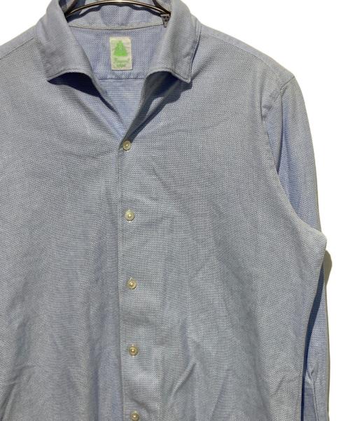 finamore（フィナモレ）Finamore (フィナモレ) MANUEL スキッパーシャツ ブルー サイズ:Ｍの古着・服飾アイテム