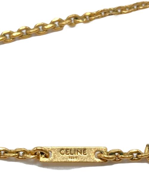 CELINE（セリーヌ）CELINE (セリーヌ) トリオンフ5連マルチカラーネックレス ゴールドの古着・服飾アイテム