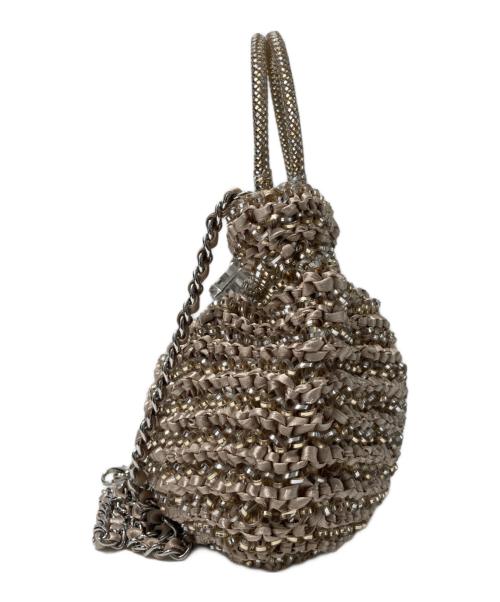 ANTEPRIMA（アンテプリマ）ANTEPRIMA (アンテプリマ) クリスタッロフィオッコ2WAYワイヤーバッグ ベージュの古着・服飾アイテム