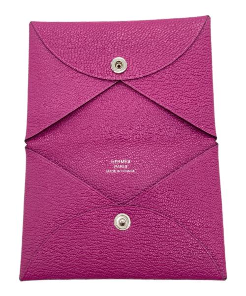 HERMES（エルメス）HERMES (エルメス) カルヴィパスケース パープルの古着・服飾アイテム
