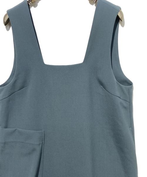 ENFOLD（エンフォルド）ENFOLD (エンフォルド) SQUARE-NECK LAYERED DRESS ブルー サイズ:36の古着・服飾アイテム