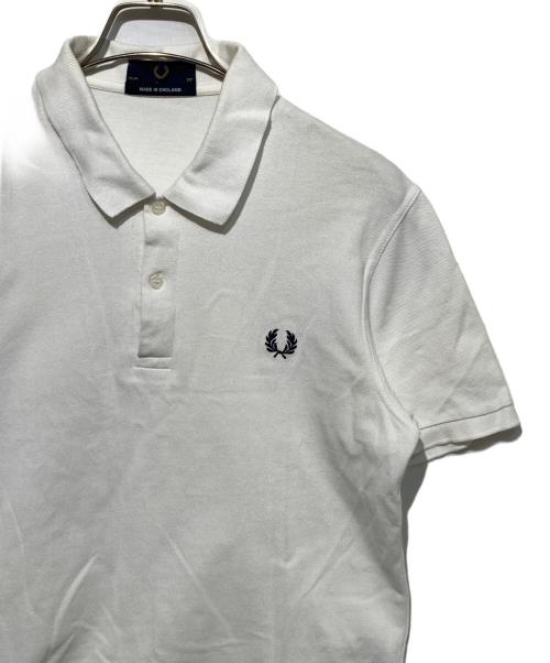 FRED PERRY（フレッドペリー）FRED PERRY (フレッドペリー) ワンポイントポロシャツ ホワイト サイズ:38の古着・服飾アイテム