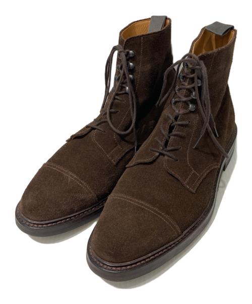 peal&co（ピールアンドコー）peal&co (ピールアンドコー) BROOKS BROTHERS (ブルックスブラザーズ) DAINITEソール レースアップ スエード ブーツ ブラウン サイズ:8Dの古着・服飾アイテム