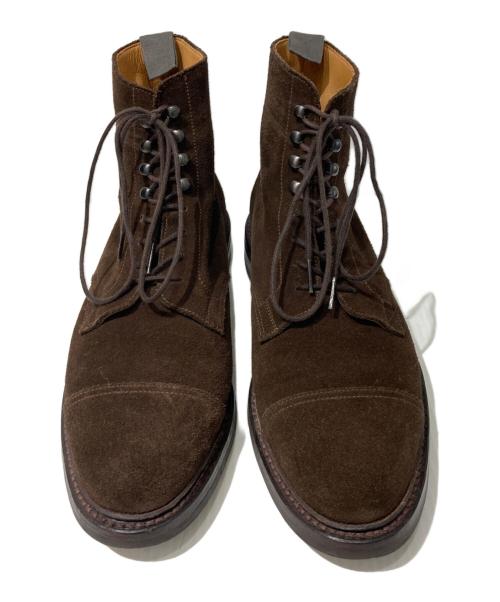 peal&co（ピールアンドコー）peal&co (ピールアンドコー) BROOKS BROTHERS (ブルックスブラザーズ) DAINITEソール レースアップ スエード ブーツ ブラウン サイズ:8Dの古着・服飾アイテム