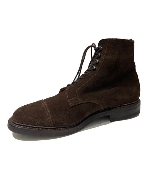 peal&co（ピールアンドコー）peal&co (ピールアンドコー) BROOKS BROTHERS (ブルックスブラザーズ) DAINITEソール レースアップ スエード ブーツ ブラウン サイズ:8Dの古着・服飾アイテム