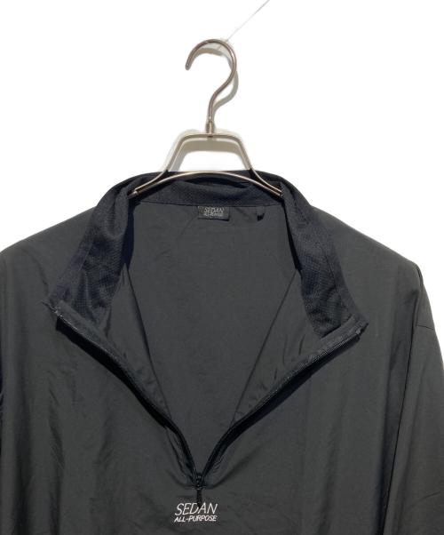 SEDAN ALL-PURPOSE（セダンオールパーパス）SEDAN ALL-PURPOSE (セダンオールパーパス) Half Zip Training Pullover ブラック サイズ:Lの古着・服飾アイテム