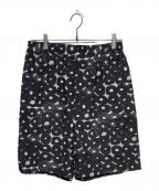 HERALBONYヘラルボニー）の古着「リラックスハーフパンツ「（無題）（丸）」」｜ブラック