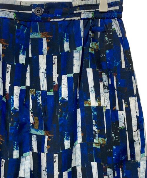 HERALBONY（ヘラルボニー）HERALBONY (ヘラルボニー) リラックスハーフパンツ「海」 ブルー×ホワイト サイズ:SMの古着・服飾アイテム