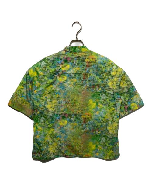 HERALBONY（ヘラルボニー）HERALBONY (ヘラルボニー) ノーカラーシャツ「旅行」 グリーン サイズ:Freeの古着・服飾アイテム