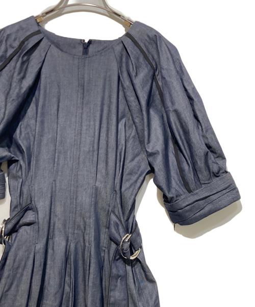 ELENDEEK（エレンディーク）ELENDEEK (エレンディーク) サイドベルトパイピングワンピース インディゴ サイズ:02 未使用品の古着・服飾アイテム