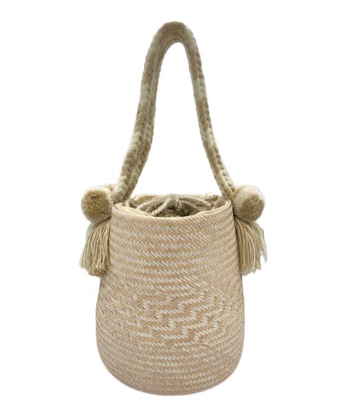 yosuzi（ヨスジ）yosuzi (ヨスジ) カゴハンドバッグ ベージュの古着・服飾アイテム