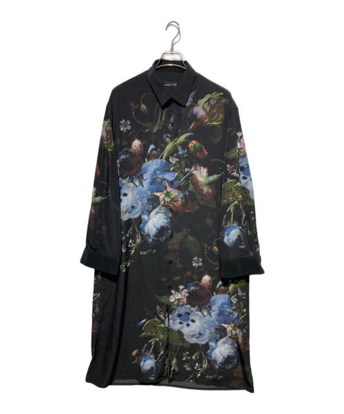 LAD MUSICIAN（ラッドミュージシャン）LAD MUSICIAN (ラッドミュージシャン) DECHINE FLOWER LONG SHIRT ブラック サイズ:44の古着・服飾アイテム