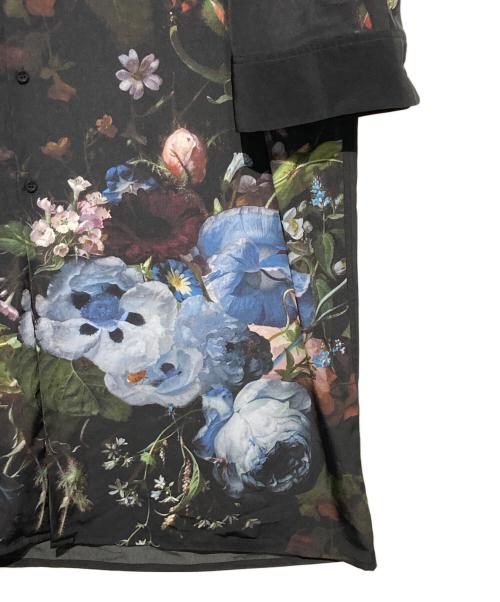 LAD MUSICIAN（ラッドミュージシャン）LAD MUSICIAN (ラッドミュージシャン) DECHINE FLOWER LONG SHIRT ブラック サイズ:44の古着・服飾アイテム